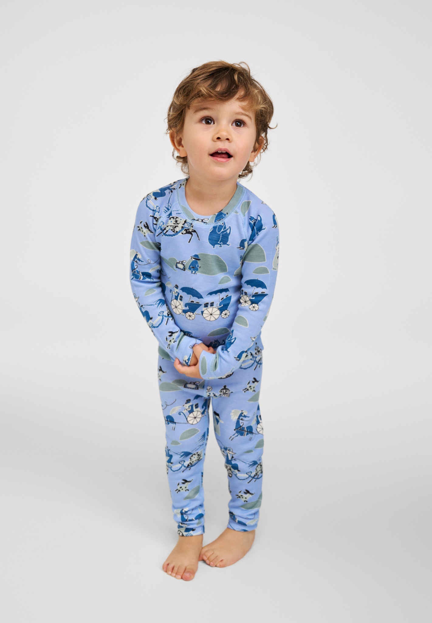 Reima Moomin Trivsam - Toddler Merino Wool & Lyocell Base Layer Set
